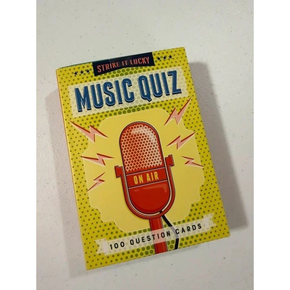 Strike it Lucky Music Quiz- 100 Question Cards Game